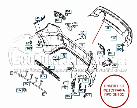 ΣΠΟΪΛΕΡ ΠΡΟΦΥΛΑΚΤΗΡΑ ΠΙΣΩ (ΓΙΑ ΕΚΔΟΣΕΙΣ AMG LINE SPORT)