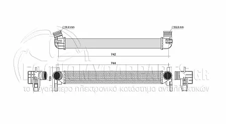 ΨΥΓΕΙΟ INTERCOOLER (ΓΙΑ ΕΚΔΟΣΕΙΣ 1.6 TDi ΠΕΤΡΕΛΑΙΟ) 2012-2015 (ΔΙΑΣΤΑΣΕΙΣ ΚΥΨΕΛΗΣ: 64x8.2x6.4cm)