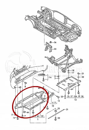 ΠΟΔΙΑ ΜΗΧΑΝΗΣ ΠΛΑΣΤΙΚΗ (ΓΙΑ ΕΚΔΟΣΕΙΣ SQ5 3.0TDI) (ΕΜΠΡΟΣ ΚΟΜΜΑΤΙ)