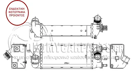 ΨΥΓΕΙΟ INTERCOOLER (ΓΙΑ ΕΚΔΟΣΕΙΣ: 0.9 TURBO ΒΕΝΖΙΝΗ/ 1.3 JTD ΠΕΤΡΕΛΑΙΟ) (ΔΙΑΣΤΑΣΕΙΣ ΚΥΨΕΛΗΣ: 290x130x64)