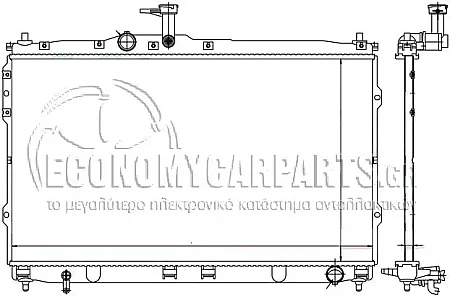 ΨΥΓΕΙΟ ΝΕΡΟΥ 2.4i 16v ΒΕΝΖΙΝΗ-2.5 TDCi ΠΕΤΡΕΛΑΙΟ (ΓΙΑ ΕΚΔΟΣΕΙΣ ΜΕ ΜΗΧΑΝΙΚΟ ΚΙΒΩΤΙΟ ΤΑΧΥΤΗΤΩΝ) (435x775x16)