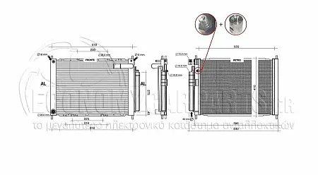 ΨΥΓΕΙΟ ΝΕΡΟΥ (ΜΕ A/C) (ΕΝΣΩΜΑΤΩΜΕΝΟ) (ΓΙΑ ΕΚΔΟΣΕΙΣ 1.4-1.6 ΒΕΝΖΙΝΗ) (ΔΙΑΣΤΑΣΕΙΣ ΚΥΨΕΛΗΣ: 51x38x3.8cm)