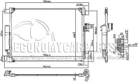 ΨΥΓΕΙΟ A/C (ΓΙΑ ΕΚΔΟΣΕΙΣ 2.3dCi ΠΕΤΡΕΛΑΙΟ) (ΔΙΑΣΤΑΣΕΙΣ ΚΥΨΕΛΗΣ: 702x488x12mm)