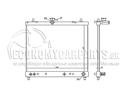 ΨΥΓΕΙΟ ΝΕΡΟΥ (ΓΙΑ ΕΚΔΟΣΕΙΣ 1.5i 16V ΒΕΝΖΙΝΗ) (ΓΙΑ ΟΧΗΜΑΤΑ ΜΕ ΜΗΧΑΝΙΚΟ ΚΑΙ ΑΥΤΟΜΑΤΟ ΚΙΒΩΤΙΟ ΤΑΧΥΤΗΤΩΝ) (ΟΛΟ ΑΛΟΥΜΙΝΙΟ) (ΔΙΑΣΤΑΣΕΙΣ ΚΥΨΕΛΗΣ: 42.5x55.5cm) (KOYO)