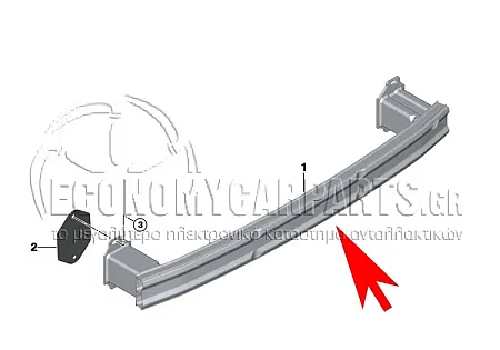 ΤΡΑΒΕΡΣΑ ΠΡΟΦΥΛΑΚΤΗΡΑ ΠΙΣΩ (ΑΛΟΥΜΙΝΙΟ)