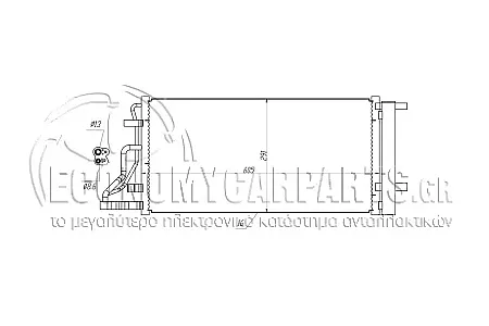 ΨΥΓΕΙΟ A/C (ΓΙΑ ΕΚΔΟΣΕΙΣ: 1.0-1.6 T-GDi ΒΕΝΖΙΝΗ/ 1.6 CRDi ΠΕΤΡΕΛΑΙΟ) (ΔΙΑΣΤΑΣΕΙΣ ΚΥΨΕΛΗΣ: 560x304x16)