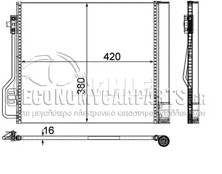 ΨΥΓΕΙΟ A/C (ΓΙΑ ΕΚΔΟΣΕΙΣ: ΒΕΝΖΙΝΗ - ΠΕΤΡΕΛΑΙΟ) (ΔΙΑΣΤΑΣΕΙΣ ΚΥΨΕΛΗΣ: 42x38) (BEHR)