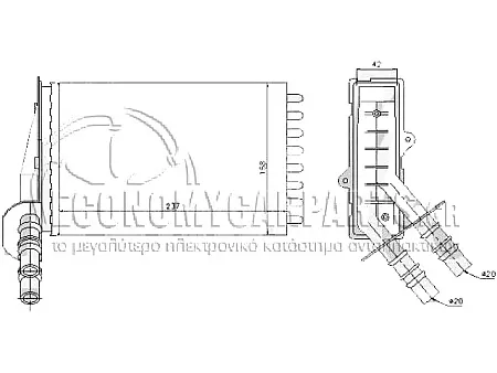 ΨΥΓΕΙΟ ΚΑΛΟΡΙΦΕΡ (ΓΙΑ ΕΚΔΟΣΕΙΣ ΜΕ Ή ΧΩΡΙΣ A/C) (ΔΙΑΣΤΑΣΕΙΣ ΚΥΨΕΛΗΣ: 234x157mm) (M)