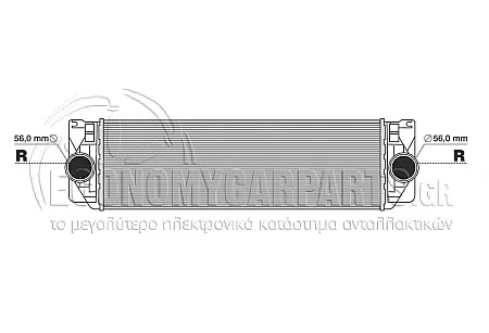 ΨΥΓΕΙΟ INTERCOOLER (ΓΙΑ ΟΛΕΣ ΤΙΣ ΕΚΔΟΣΕΙΣ ΠΕΤΡΕΛΑΙΟ) (ΔΙΑΣΤΑΣΕΙΣ ΚΥΨΕΛΗΣ: 640x200x64mm) (ΜΕ ΚΟΥΜΠΩΤΑ ΚΟΛΑΡΑ)