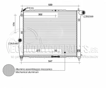 ΨΥΓΕΙΟ ΝΕΡΟΥ (ΓΙΑ ΕΚΔΟΣΕΙΣ 1.2-1.4 8V ΒΕΝΖΙΝΗ) (ΓΙΑ ΟΧΗΜΑΤΑ ΜΕ ΜΗΧΑΝΙΚΟ ΚΙΒΩΤΙΟ ΤΑΧΥΤΗΤΩΝ) (ΔΙΑΣΤΑΣΕΙΣ ΚΥΨΕΛΗΣ: 480x410mm) (KOYO)