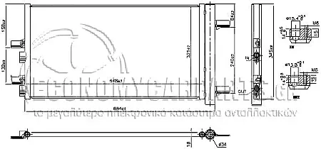 ΨΥΓΕΙΟ A/C 1.5 (ΓΙΑ ΕΚΔΟΣΕΙΣ 25iX HYBRID ΒΕΝΖΙΝΗ) (ΔΙΑΣΤΑΣΕΙΣ ΚΥΨΕΛΗΣ: 620x340x16mm)