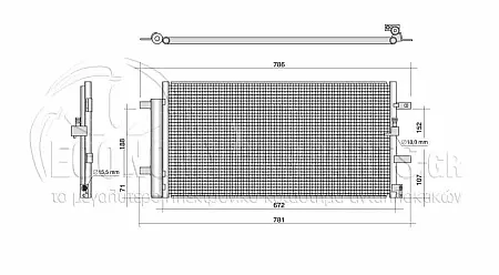 ΨΥΓΕΙΟ A/C (ΓΙΑ ΕΚΔΟΣΕΙΣ 2.0-3.0 TFSi-3.2 FSi ΒΕΝΖΙΝΗ - 2.0-3.0 TDi ΠΕΤΡΕΛΑΙΟ) (ΔΙΑΣΤΑΣΕΙΣ ΚΥΨΕΛΗΣ: 676x335mm)