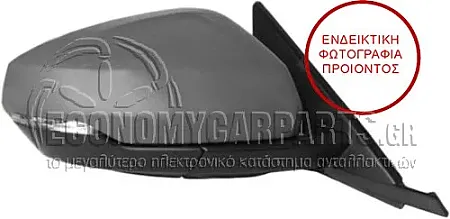 ΚΑΘΡΕΦΤΗΣ ΕΞΩΤΕΡΙΚΟΣ ΗΛΕΚΤΡΙΚΟΣ ΘΕΡΜΑΙΝΟΜΕΝΟΣ ΒΑΦΟΜΕΝΟΣ (ΜΕ ΦΛΑΣ LED) (6pin) (CONVEX GLASS)