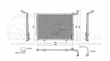 ΨΥΓΕΙΟ A/C (ΓΙΑ ΕΚΔΟΣΕΙΣ 1.0 EcoBoost ΒΕΝΖΙΝΗ - 1.5 TDCi ΠΕΤΡΕΛΑΙΟ) (ΓΙΑ ΟΧΗΜΑΤΑ ΜΕ ΑΥΤΟΜΑΤΟ ΚΙΒΩΤΙΟ ΤΑΧΥΤΗΤΩΝ) (ΔΙΑΣΤΑΣΕΙΣ ΚΥΨΕΛΗΣ: 490x410x16mm)