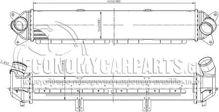 ΨΥΓΕΙΟ INTERCOOLER (ΓΙΑ ΕΚΔΟΣΕΙΣ 1.0 T-GDI ΒΕΝΖΙΝΗ - 1.6 CRDi ΠΕΤΡΕΛAΙΟ) (ΔΙΑΣΤΑΣΕΙΣ ΚΥΨΕΛΗΣ: 600x105x90mm)