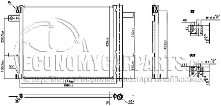 ΨΥΓΕΙΟ A/C (ΓΙΑ ΕΚΔΟΣΕΙΣ 1.5-2.0 BlueHDi ΠΕΤΡΕΛΑΙΟ) (ΔΙΑΣΤΑΣΕΙΣ ΚΥΨΕΛΗΣ: 606x429x16mm)