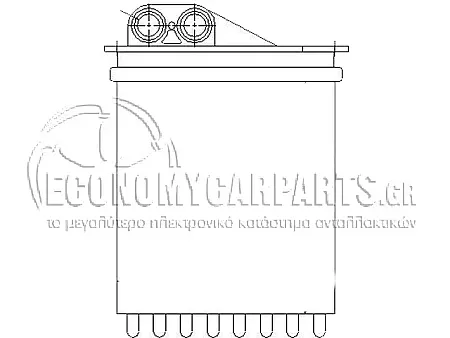 ΨΥΓΕΙΟ ΚΑΛΟΡΙΦΕΡ (ΓΙΑ ΕΚΔΟΣΕΙΣ 2.5 TDI ΠΕΤΡΕΛΑΙΟ) (ΠΙΣΩ) (ΔΙΑΣΤΑΣΕΙΣ ΚΥΨΕΛΗΣ: 160x152mm)