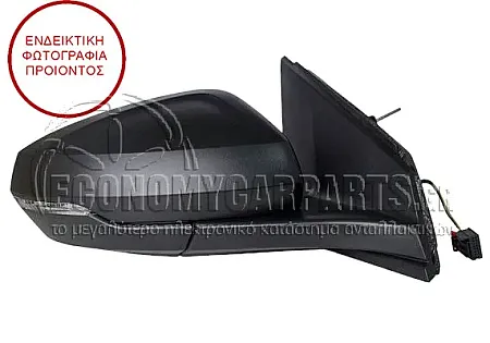 ΚΑΘΡΕΦΤΗΣ ΕΞΩΤΕΡΙΚΟΣ ΗΛΕΚΤΡΙΚΟΣ ΘΕΡΜΑΙΝΟΜΕΝΟΣ (ΜΑΥΡΟΣ) (ΜΕ ΦΛΑΣ) (6pin) (ASPHERICAL GLASS)