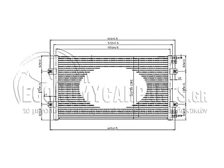 ΨΥΓΕΙΟ A/C (ΓΙΑ ΕΚΔΟΣΕΙΣ 2.0 ST ΒΕΝΖΙΝΗ) (ΔΙΑΣΤΑΣΕΙΣ ΚΥΨΕΛΗΣ: 570x310x17mm)