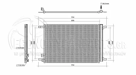 ΨΥΓΕΙΟ A/C (ΓΙΑ ΕΚΔΟΣΕΙΣ 1.0 TSI BENZINH) (ΔΙΑΣΤΑΣΕΙΣ ΚΥΨΕΛΗΣ: 540x390mm)
