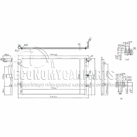 ΨΥΓΕΙΟ A/C (ΓΙΑ ΕΚΔΟΣΕΙΣ 1.5 ΠΕΤΡΕΛΑΙΟ) (ΚΑΙ ΓΙΑ ΕΚΔΟΣΕΙΣ ST) (ΔΙΑΣΤΑΣΕΙΣ ΚΥΨΕΛΗΣ: 725x393x12mm)