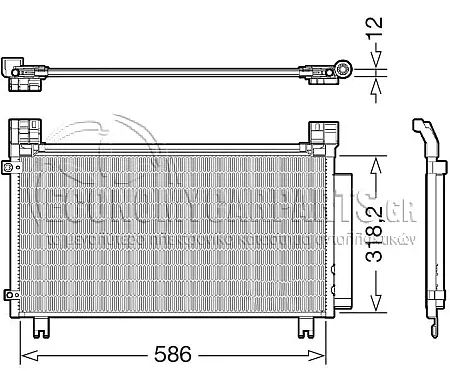 ΨΥΓΕΙΟ A/C (ΓΙΑ ΕΚΔΟΣΕΙΣ 1.5-1.8 ΒΕΝΖΙΝΗ) (ΔΙΑΣΤΑΣΕΙΣ ΚΥΨΕΛΗΣ: 610x331x12mm)