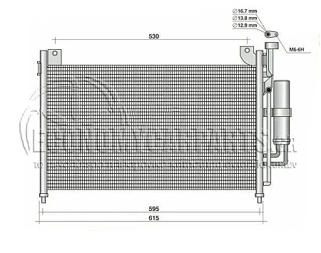 ΨΥΓΕΙΟ A/C (ΓΙΑ ΟΛΕΣ ΤΙΣ ΕΚΔΟΣΕΙΣ BENZΙΝΗ - ΠΕΤΡΕΛΑΙΟ) (ΔΙΑΣΤΑΣΕΙΣ ΚΥΨΕΛΗΣ: 575x335x16mm) (KOYO)