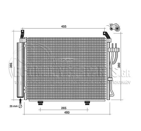 ΨΥΓΕΙΟ A/C (ΓΙΑ ΟΛΕΣ ΤΙΣ ΕΚΔΟΣΕΙΣ BENZΙΝΗ) (ΔΙΑΣΤΑΣΕΙΣ ΚΥΨΕΛΗΣ: 435x340x16mm) (KOYO)