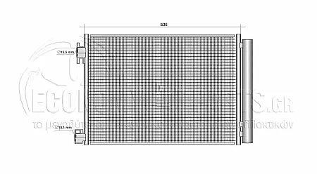 ΨΥΓΕΙΟ A/C (ΓΙΑ ΟΛΕΣ ΤΙΣ ΕΚΔΟΣΕΙΣ BENZΙΝΗ - ΠΕΤΡΕΛΑΙΟ) (ΔΙΑΣΤΑΣΕΙΣ ΚΥΨΕΛΗΣ: 510x395x12mm) (NISSENS)