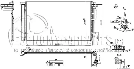 ΨΥΓΕΙΟ A/C (ΓΙΑ ΕΚΔΟΣΕΙΣ 1.6 126PS-2.0 150PS BENZINH) (NISSENS)