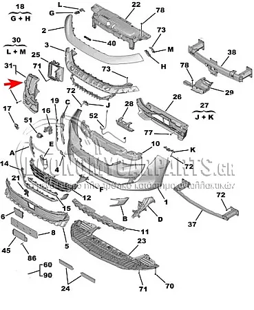 ΑΕΡΑΓΩΓΟΣ ΨΥΓΕΙΟΥ INTERCOOLER ΕΣΩΤΕΡΙΚΟΣ