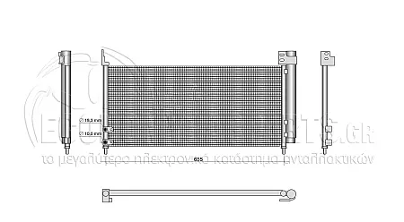 ΨΥΓΕΙΟ A/C (ΓΙΑ ΕΚΔΟΣΕΙΣ 1.8 HYBRID) (ΓΙΑ ΟΧΗΜΑΤΑ ΜΕ ΑΥΤΟΜΑΤΟ ΚΙΒΩΤΙΟ) (ΔΙΑΣΤΑΣΕΙΣ ΚΥΨΕΛΗΣ: 675x290x16mm) (KOYO)