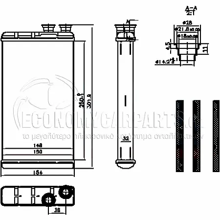 ΨΥΓΕΙΟ ΚΑΛΟΡΙΦΕΡ (ΔΙΑΣΤΑΣΕΙΣ ΚΥΨΕΛΗΣ: 250x150x32mm)