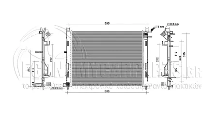ΨΥΓΕΙΟ (ΓΙΑ ΟΛΕΣ ΤΙΣ ΕΚΔΟΣΕΙΣ ΒΕΝΖΙΝΗ - ΠΕΤΡΕΛΑΙΟ) (ΓΙΑ ΕΚΔΟΣΕΙΣ ΧΩΡΙΣ Α/C) (ΔΙΑΣΤΑΣΕΙΣ ΚΥΨΕΛΗΣ: 510x400x12mm) (KOYO)