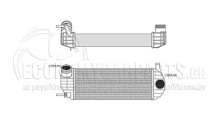 ΨΥΓΕΙΟ INTERCOOLER (ΓΙΑ ΕΚΔΟΣΕΙΣ: 1.5 DCi ΠΕΤΡΕΛΑΙΟ) (ΔΙΑΣΤΑΣΕΙΣ ΚΥΨΕΛΗΣ: 385x144x64mm)