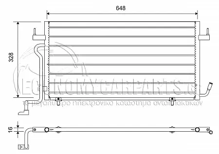 ΨΥΓΕΙΟ A/C 1.8-1.9cc DIESEL 1999-2002 (62.5*34)
