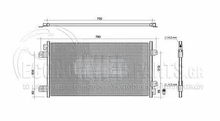 ΨΥΓΕΙΟ A/C (ΓΙΑ ΟΛΕΣ ΤΙΣ ΕΚΔΟΣΕΙΣ ΠΕΤΡΕΛΑΙΟ) (ΔΙΑΣΤΑΣΕΙΣ ΚΥΨΕΛΗΣ: 69.2x38x1.6cm) 2003-2009