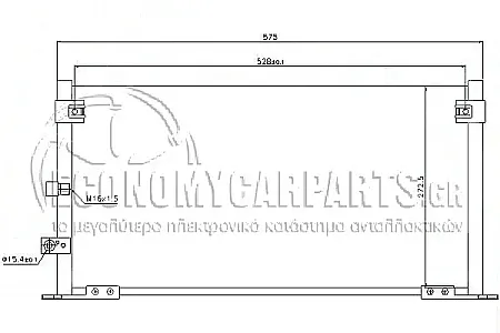 ΨΥΓΕΙΟ A/C (ΓΙΑ ΕΚΔΟΣΕΙΣ 2.0-2.4 ΠΕΤΡΕΛΑΙΟ) (ΔΙΑΣΤΑΣΕΙΣ ΚΥΨΕΛΗΣ: 52x30mm) (ΠΑΡΟΧΕΣ ΣΤΗΝ ΠΛΕΥΡΑ ΟΔΗΓΟΥ)