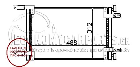 ΨΥΓΕΙΟ A/C (1.6 16V-1.9DIESEL) (48.8*31.2*1,8)
