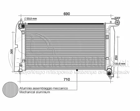 ΨΥΓΕΙΟ ΝΕΡΟΥ (ΓΙΑ ΕΚΔΟΣΕΙΣ 1.6-1.8 i-VVTi ΒΕΝΖΙΝΗ) (ΜΕ ΥΠΟΔΟΧΕΣ ΓΙΑ ΚΟΥΜΠΩΤΟ ΒΕΝΤΙΛΑΤΕΡ) (ΔΙΑΣΤΑΣΕΙΣ ΚΥΨΕΛΗΣ: 600x350mm) (ΓΙΑ ΟΧΗΜΑΤΑ ΜΕ ΜΗΧΑΝΙΚΟ ΚΙΒΩΤΙΟ ΤΑΧΥΤΗΤΩΝ) (ΓΙΑ ΟΧΗΜΑΤΑ ΚΑΤΑΣΚΕΥΑΣΜΕΝΑ ΣΤΗΝ ΑΓΓΛΙΑ)