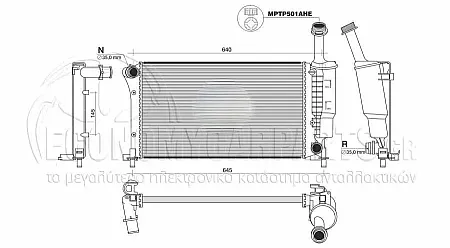 ΨΥΓΕΙΟ ΝΕΡΟΥ (ΓΙΑ ΕΚΔΟΣΕΙΣ 1.1 - 1.2i 8V ΒΕΝΖΙΝΗ) (ΓΙΑ ΕΚΔΟΣΕΙΣ ΜΕ A/C) (ΔΙΑΣΤΑΣΕΙΣ ΚΥΨΕΛΗΣ: 55x31.7cm) (ΜΕ ΠΑΓΟΥΡΙ)