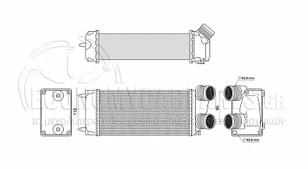ΨΥΓΕΙΟ INTERCOOLER 1,6 HDi (30*147*85) 2004-2009
