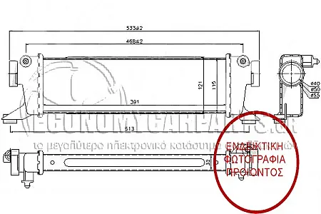 ΨΥΓΕΙΟ INTERCOOLER 1,7 CDi (39*11*34)