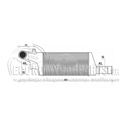 ΨΥΓΕΙΟ INTERCOOLER (ΓΙΑ ΕΚΔΟΣΕΙΣ 1.3-1.7 CDTi ΠΕΤΡΕΛΑΙΟ) (ΔΙΑΣΤΑΣΕΙΣ ΚΥΨΕΛΗΣ: 27.9x12.7x4.6cm) (ΓΙΑ ΚΙΝΗΤΗΡΕΣ Ζ13)