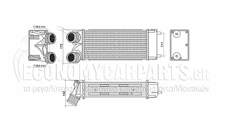 ΨΥΓΕΙΟ INTERCOOLER 1,6-16V VTI THP (300*150*80)