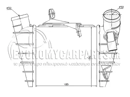 ΨΥΓΕΙΟ INTERCOOLER (ΓΙΑ ΕΚΔΟΣΕΙΣ: 1.2/1.4/1.6/1.9 TDi ΠΕΤΡΕΛΑΙΟ) (ΔΙΑΣΤΑΣΕΙΣ ΚΥΨΕΛΗΣ: 640x82x64) (ΚΟΛΑΡΑ ΜΕ ΣΦΥΓΚΤΗΡΑ)