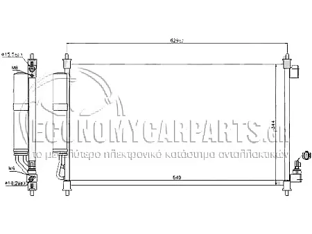 ΨΥΓΕΙΟ A/C (ΓΙΑ ΕΚΔΟΣΕΙΣ 1.6i 16V ΒΕΝΖΙΝΗ) (ΔΙΑΣΤΑΣΕΙΣ ΚΥΨΕΛΗΣ: 61x34.2x1.6cm)