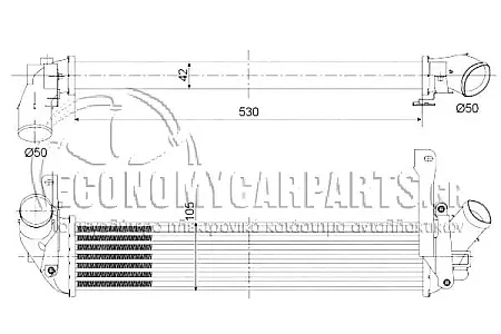 ΨΥΓΕΙΟ INTERCOOLER (ΓΙΑ ΕΚΔΟΣΕΙΣ 1.5 DCI ΠΕΤΡΕΛΑΙΟ) (ΔΙΑΣΤΑΣΕΙΣ ΚΥΨΕΛΗΣ: 530x100x42mm)