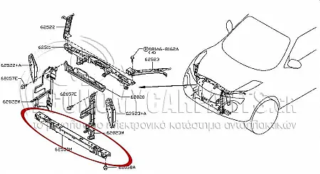 ΤΡΑΒΕΡΣΑ ΨΥΓΕΙΟΥ (ΓΙΑ ΕΚΔΟΣΕΙΣ 1.6 117 HP BENZINH)