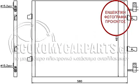 ΨΥΓΕΙΟ A/C 2,0 DCi 2006-2008 (54*46) (ΠΑΡΟΧΕΣ ΟΔΗΓΟΥ)